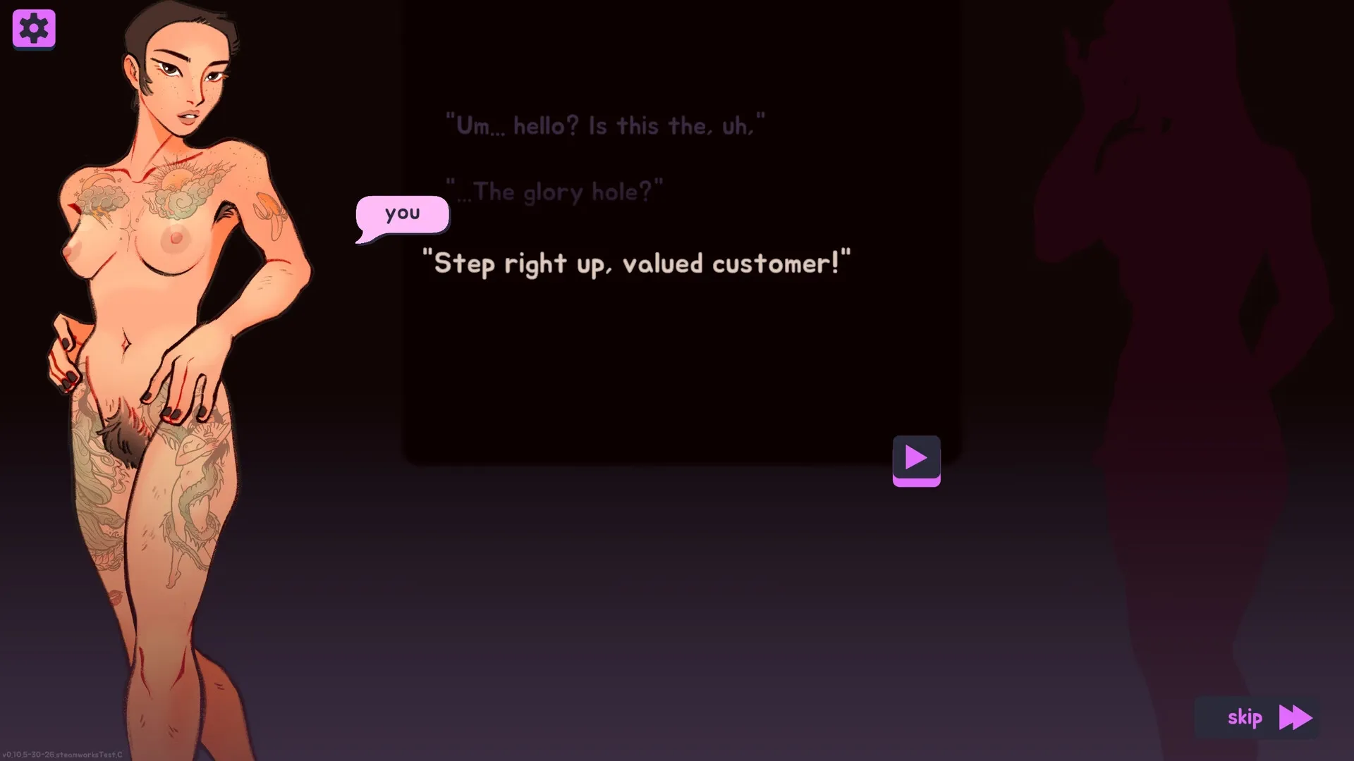 Glory Hole Barista gameplay screenshot 2 (Unity adult game) by Desperate Delight – free download