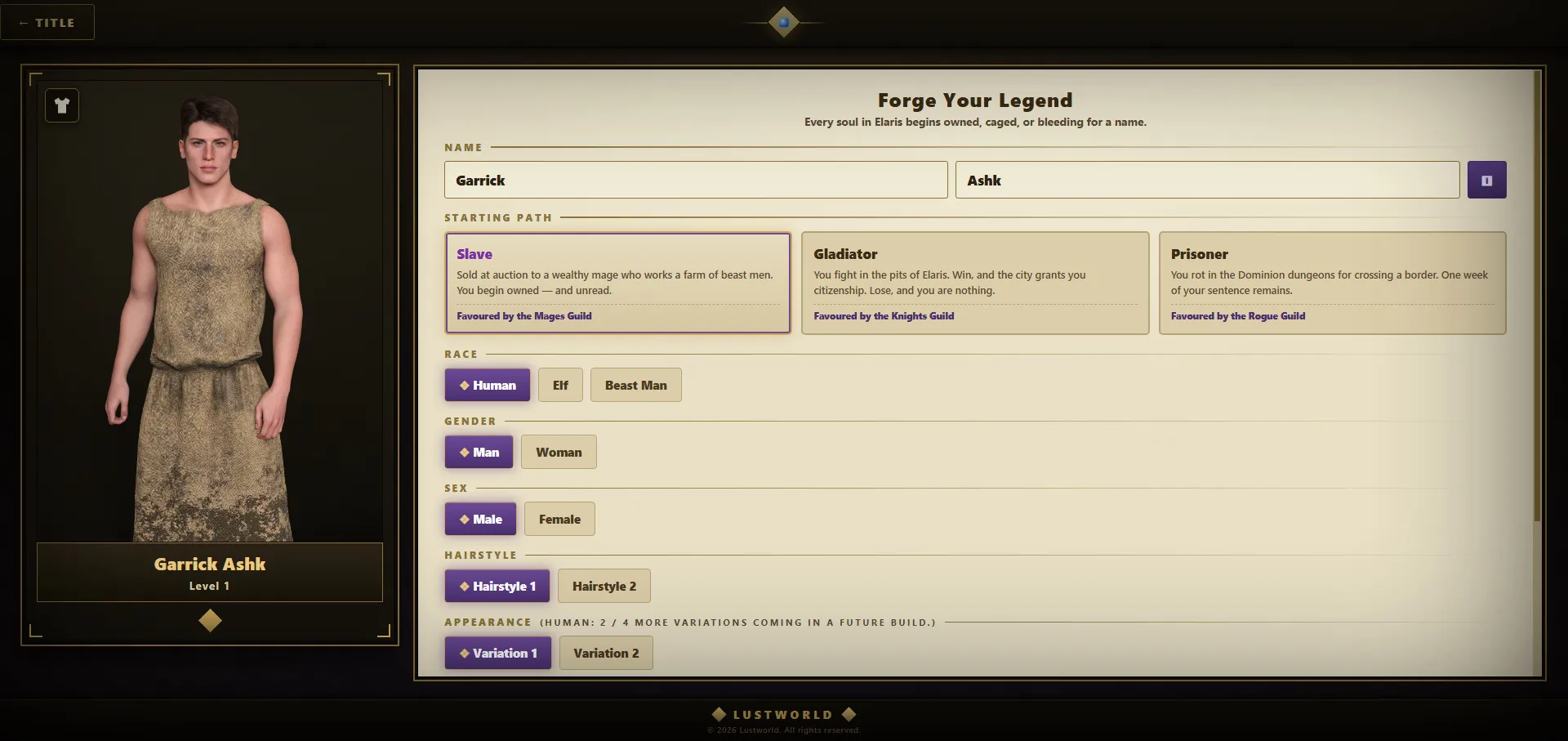 Lustworld gameplay screenshot 3 (HTML adult game) by WetterMelon – free download