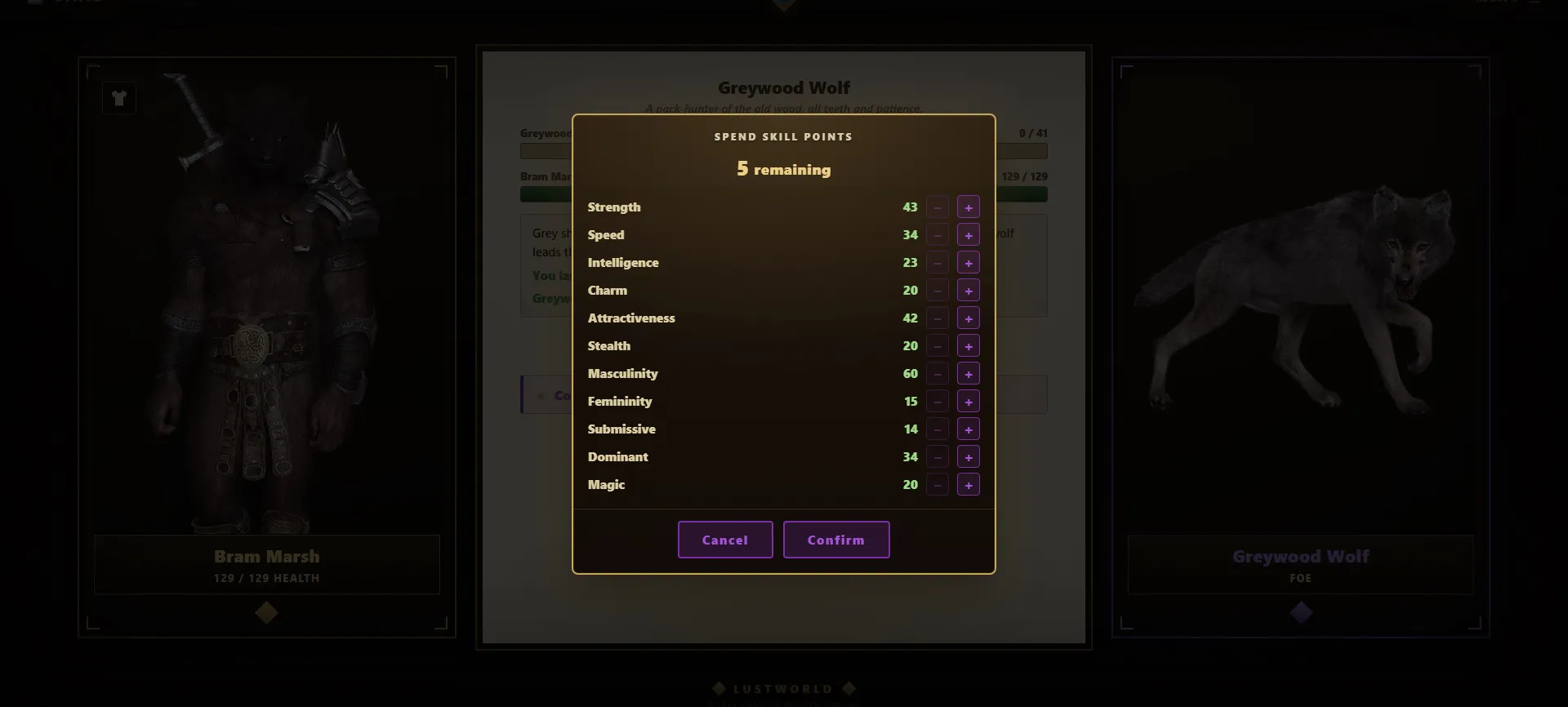Lustworld gameplay screenshot 2 (HTML adult game) by WetterMelon – free download