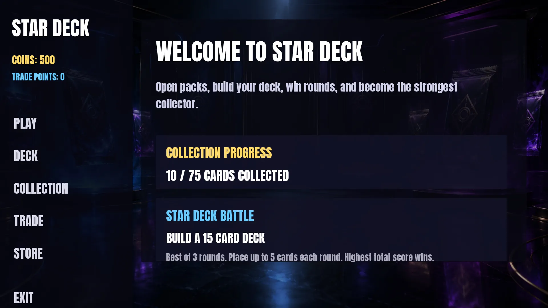 Star Deck gameplay screenshot 1 (Ren'Py adult game) by EmmaStarGames – free download