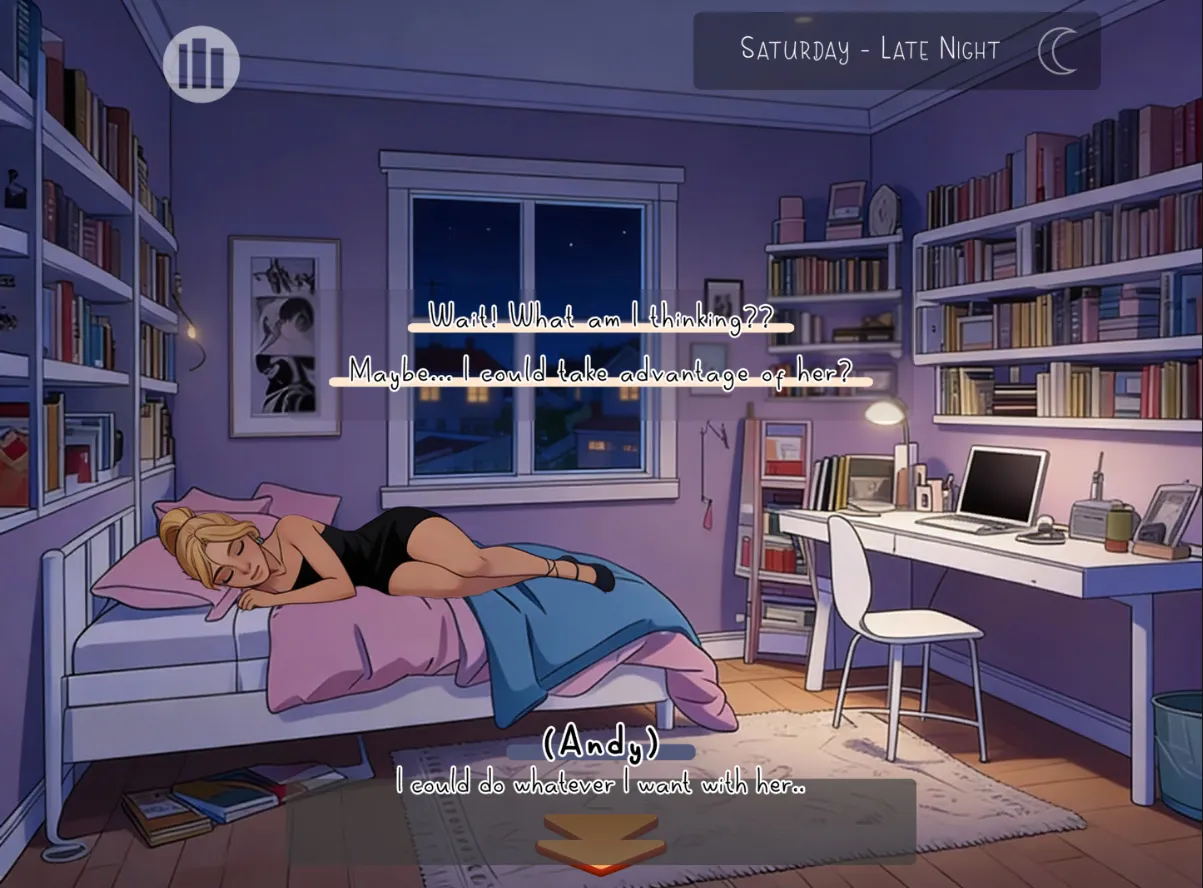 Cohabitation Troubles gameplay screenshot 2 (Unity adult game) by Burning Pixels Games – free download