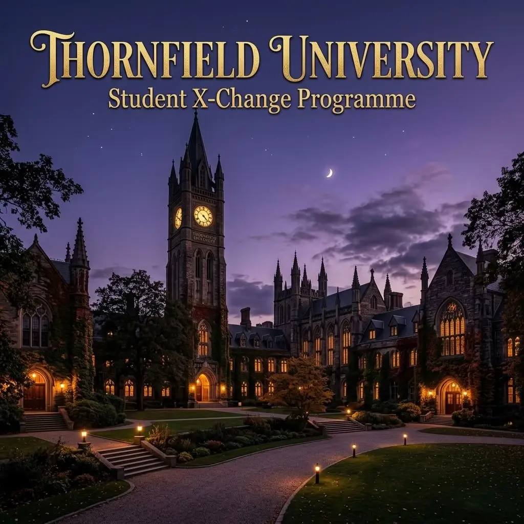 Thornfield University: Student X-Change Programme cover Beta 1.2 – HTML adult game by Athena W free download