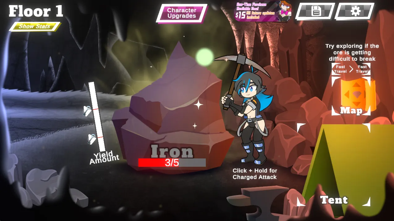 Mineheart Abyss gameplay screenshot 3 (Unity adult game) by ArcanePengi – free download