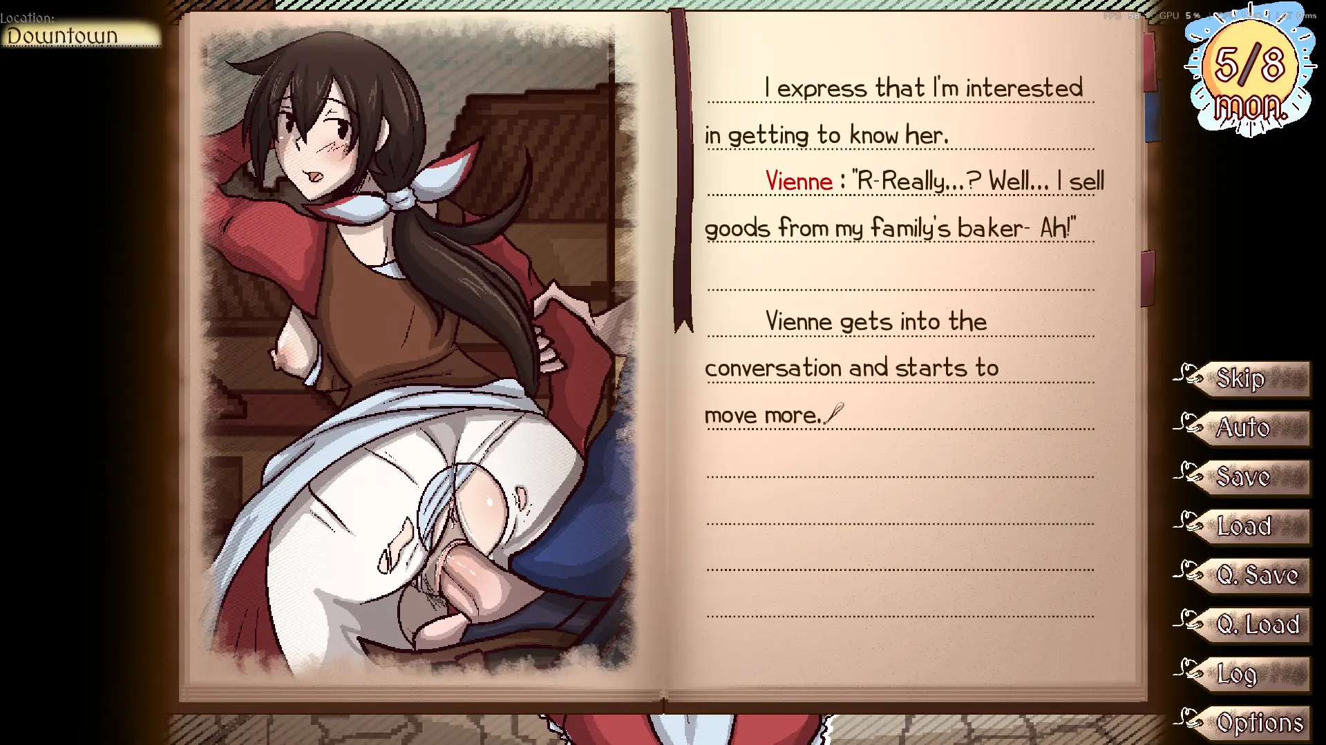 The Hero’s Adventure Log gameplay screenshot 1 (Ren'Py adult game) by ForrCats – free download
