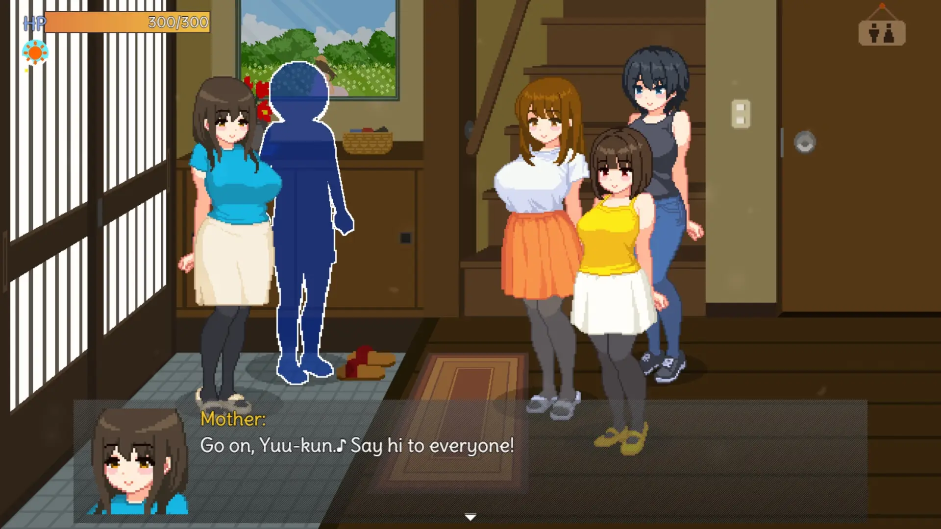Summer Sisters gameplay screenshot 3 (RPGM adult game) by おけゆ亭 – free download