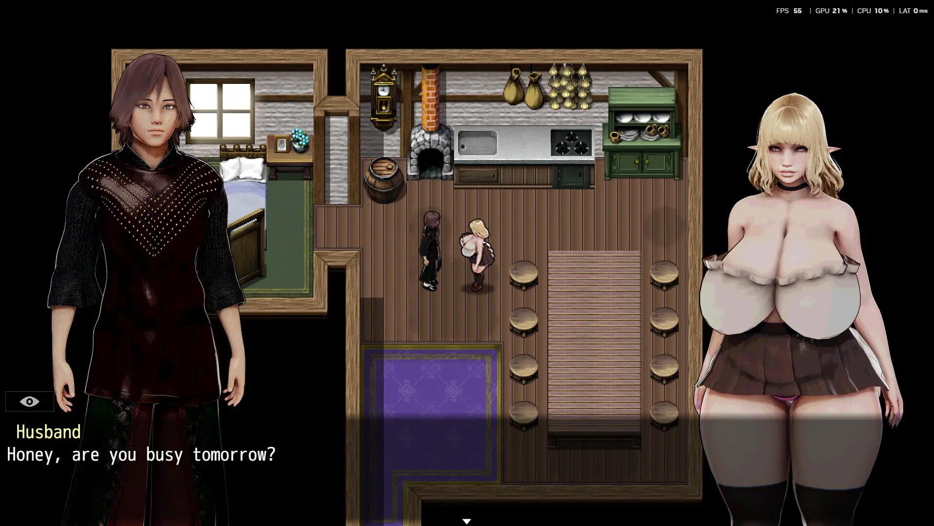 Abyss of Pleasure 2 gameplay screenshot 5 (RPGM adult game) by Jpegsama Telegram – free download