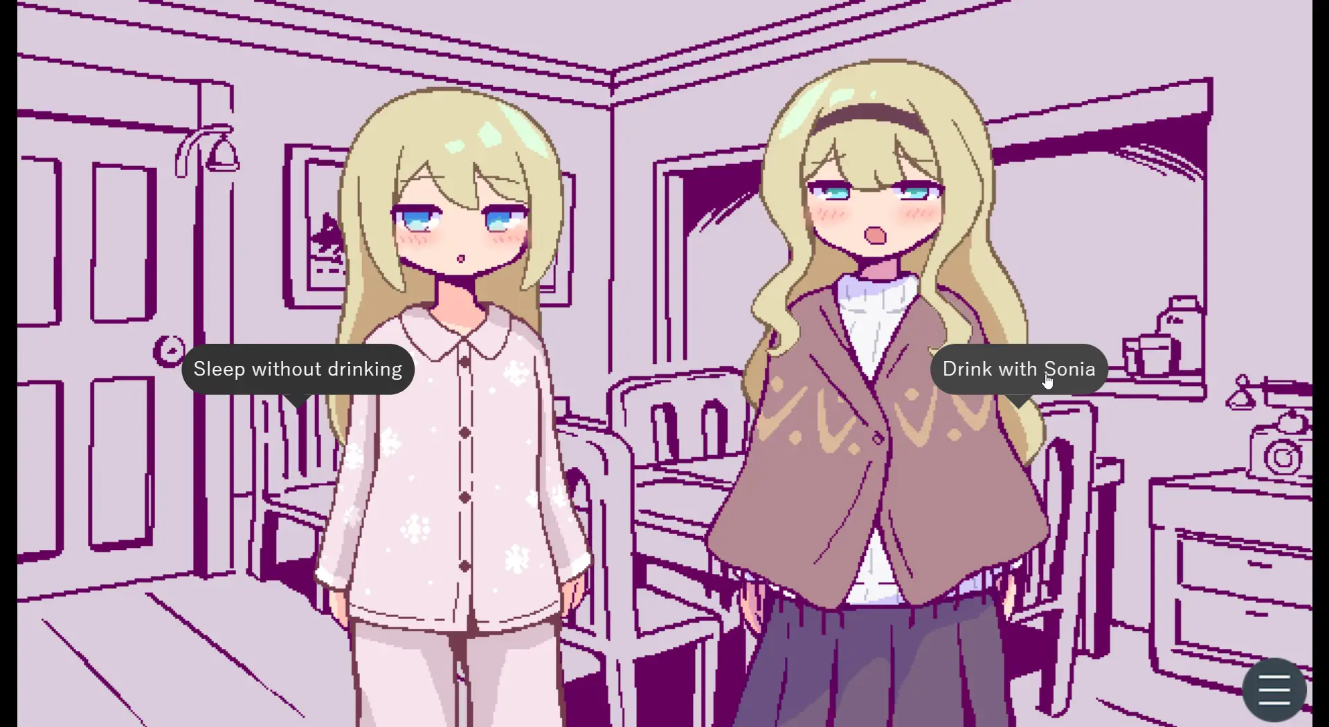 Sweet Pension Life with Nordic Sisters gameplay screenshot 4 (Others adult game) by owakinoki (終木ノキ) – free download