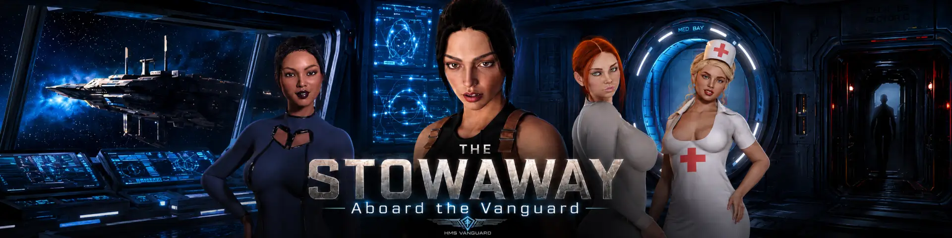 The Stowaway – Aboard the Vanguard gameplay screenshot 1 (Ren'Py adult game) by Dazzling Media – free download