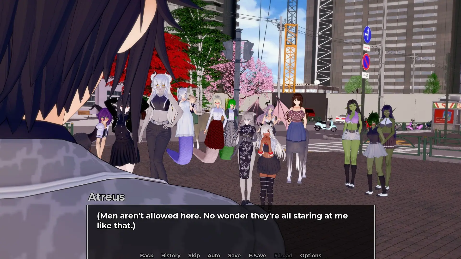 Lust Monster Girls gameplay screenshot 1 (Ren'Py adult game) by deasfulf – free download