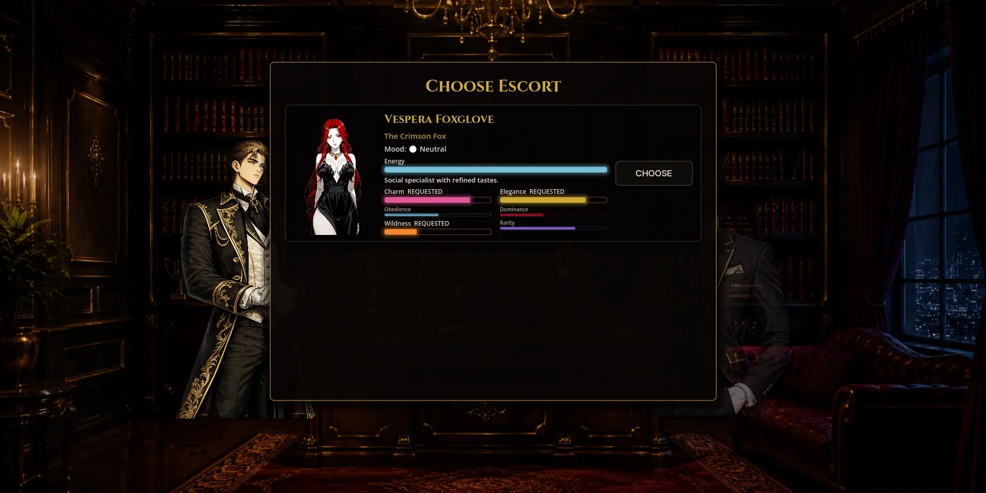 Crimson Bureau gameplay screenshot 6 (Godot adult game) by Edr0b – free download