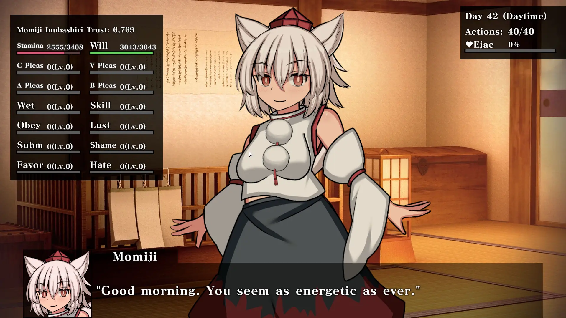 Gensou Brothel: Tengu Quarter gameplay screenshot 1 (Unity adult game) by Pyon-Pyon-Pyon – free download