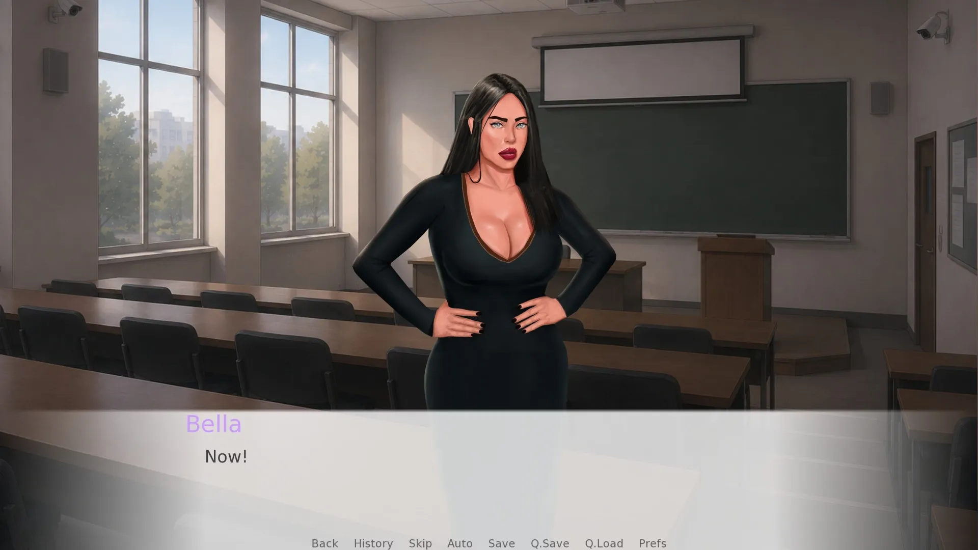 Bitter Gift of Lucy gameplay screenshot 1 (Ren'Py adult game) by SaraGames – free download