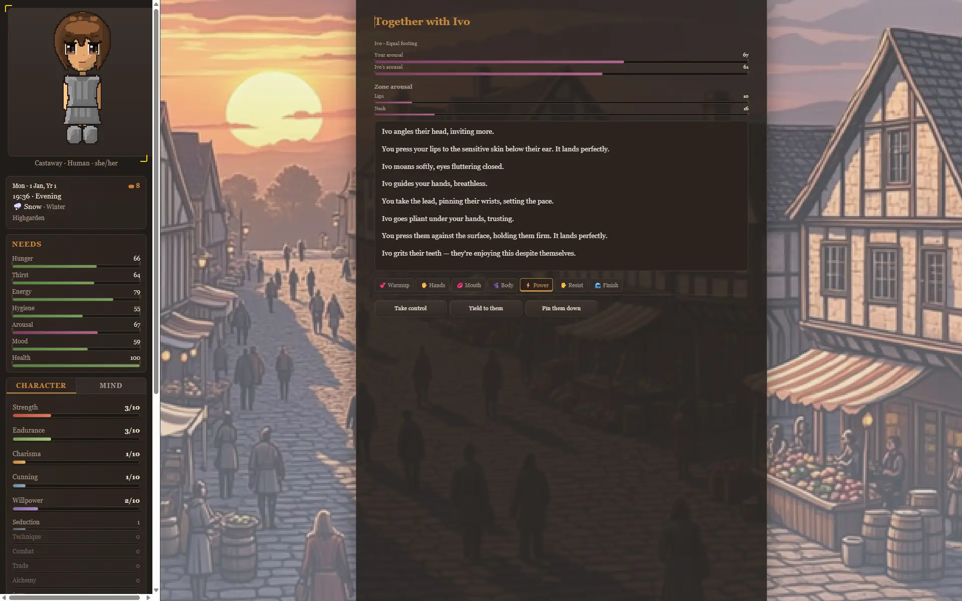 Sovereign Shores gameplay screenshot 4 (HTML adult game) by Peridot – free download