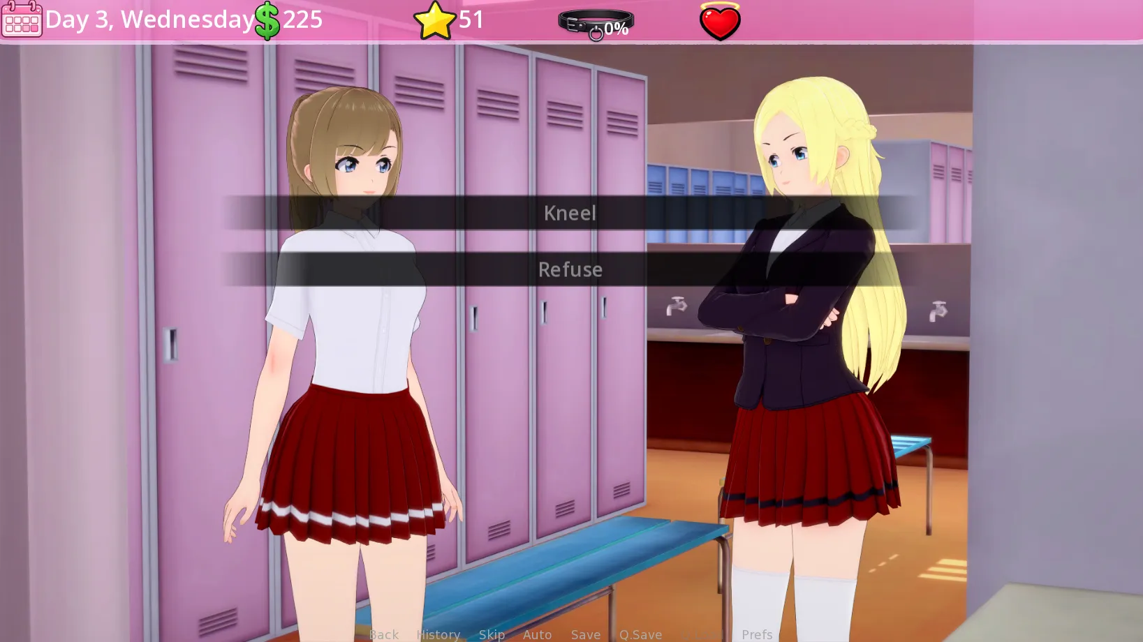 Class Pet gameplay screenshot 1 (Ren'Py adult game) by Velvet Sins – free download