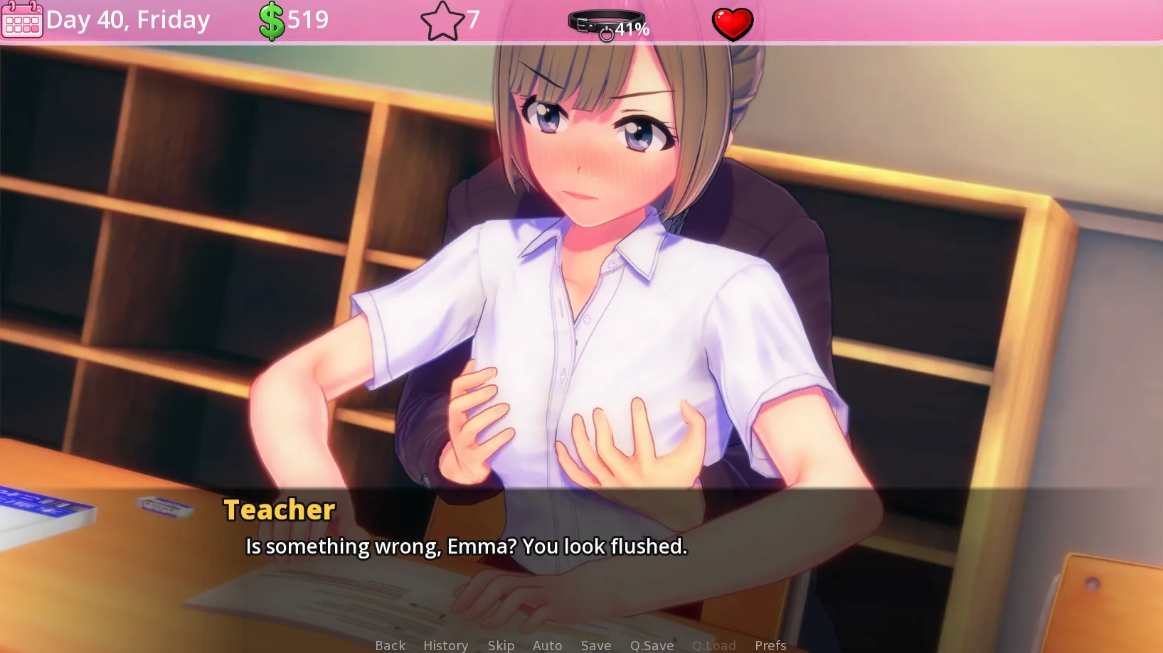 Class Pet gameplay screenshot 7 (Ren'Py adult game) by Velvet Sins – free download