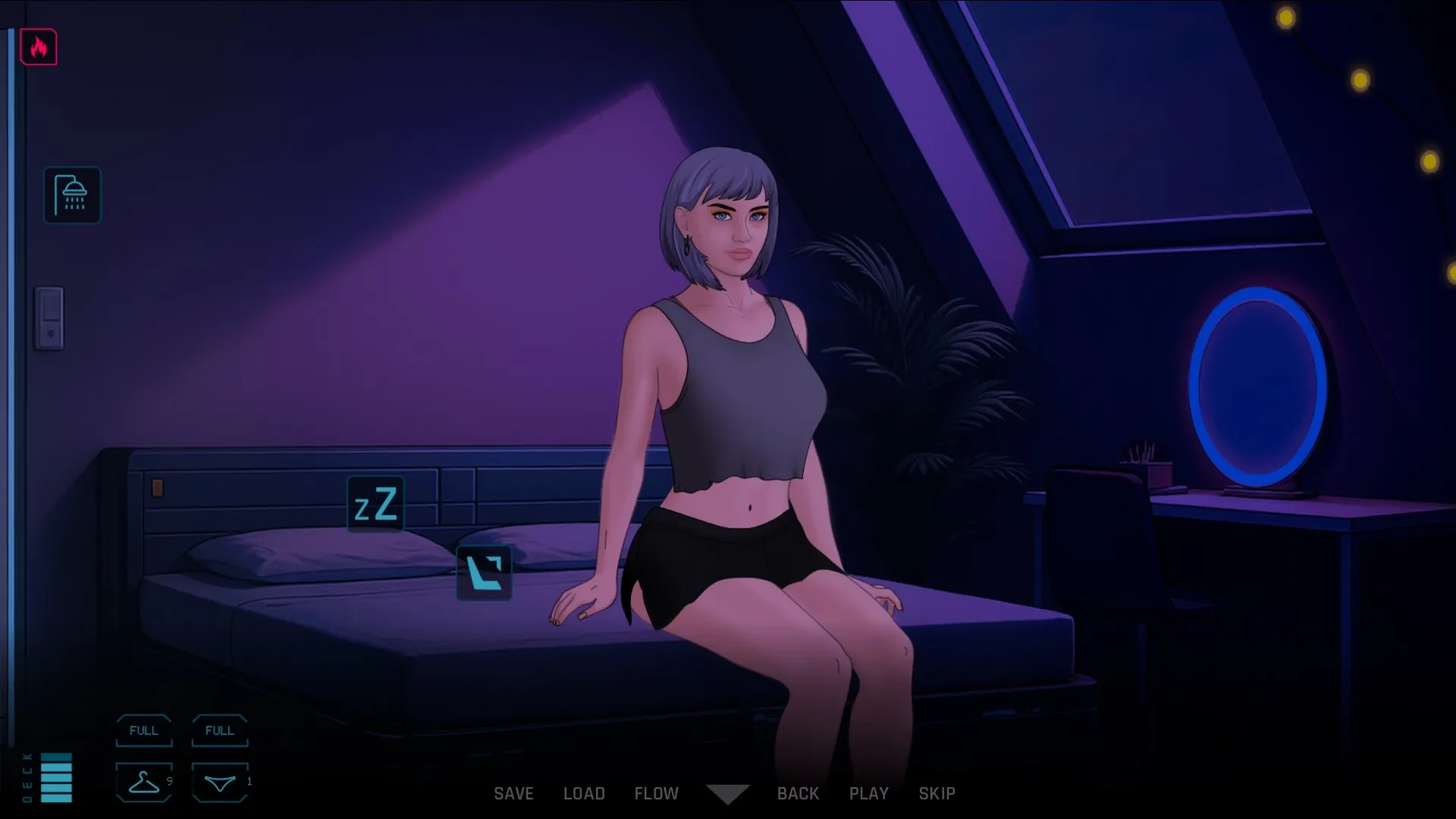 Synthesized Initium gameplay screenshot 1 (Ren'Py adult game) by blackcat96 – free download