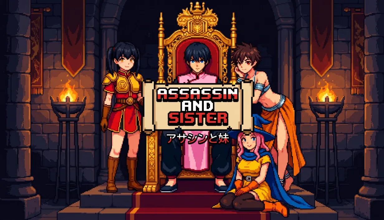 Assassin and Sister cover Final – Unity adult game by ASOBI free download