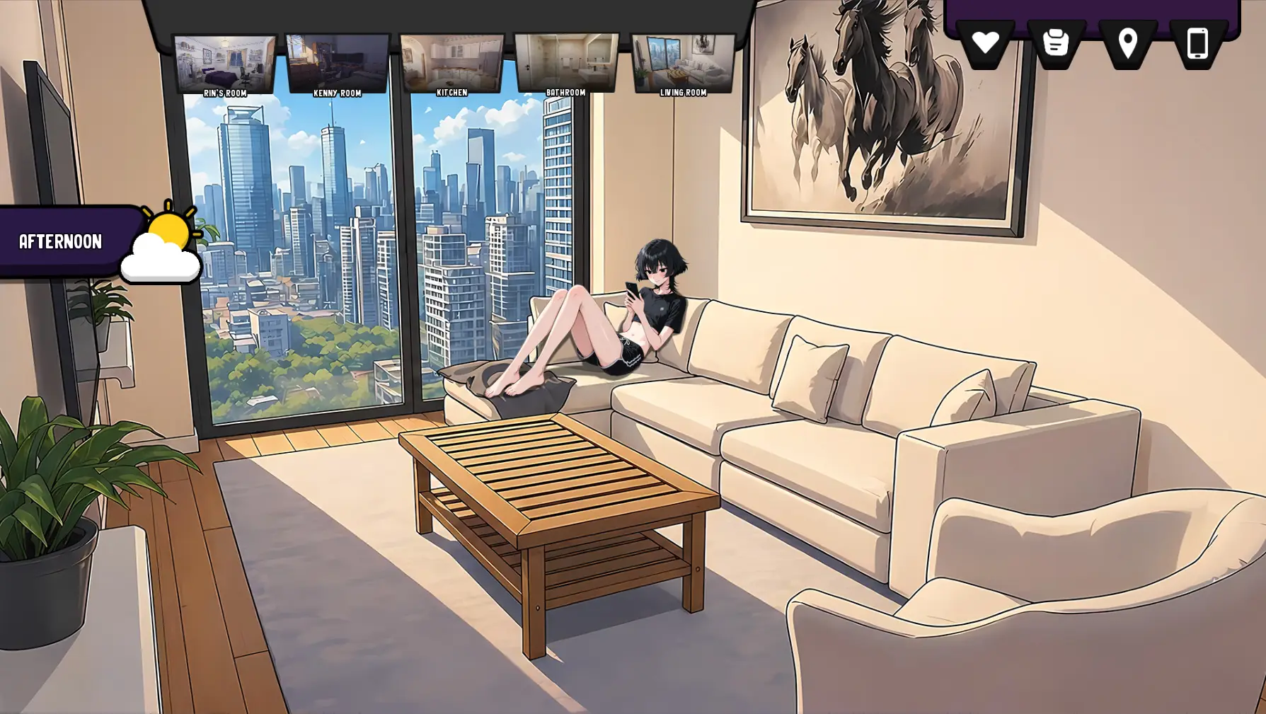 Femboy at My Door gameplay screenshot 2 (Ren'Py adult game) by DesireFox – free download