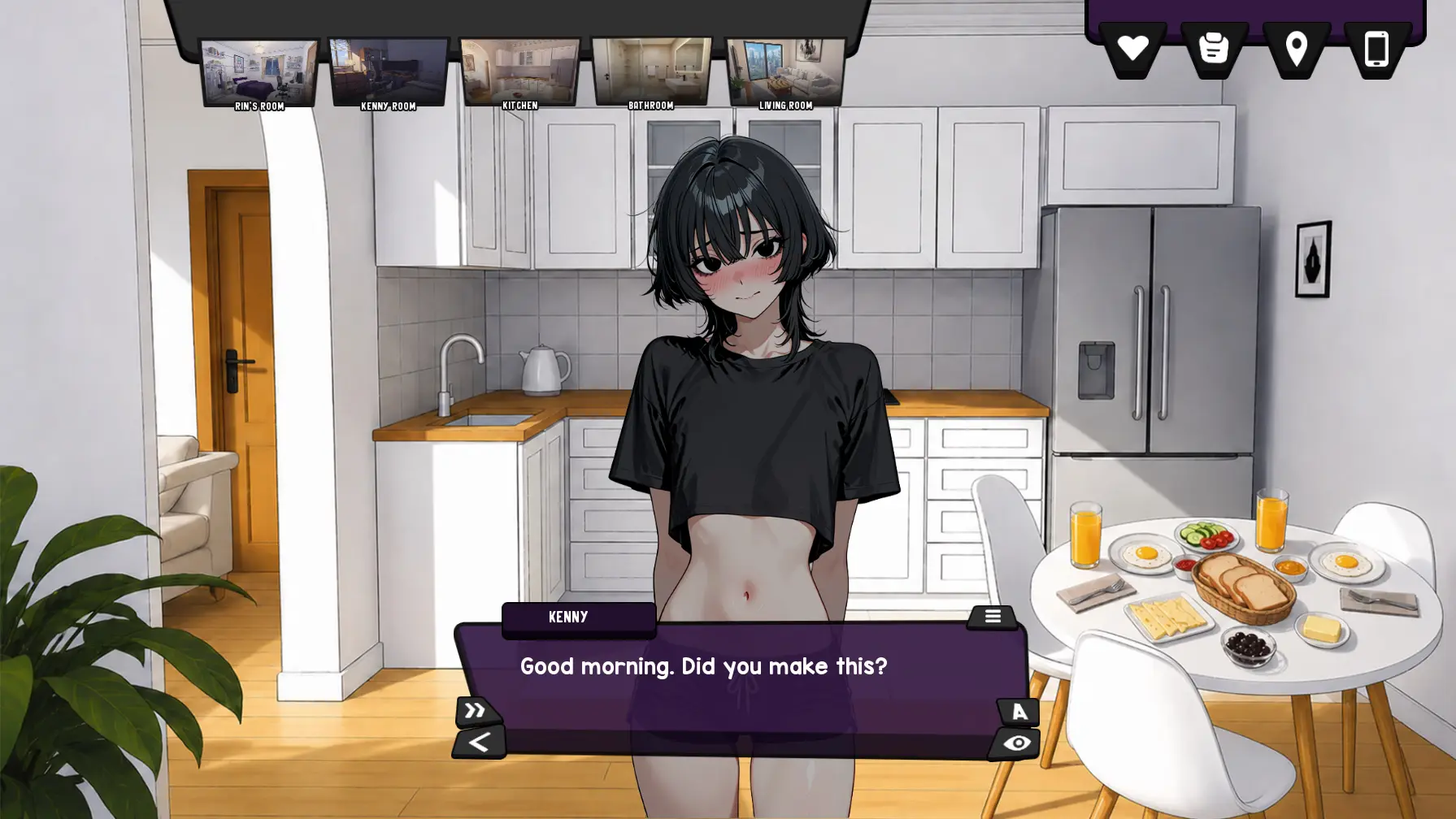 Femboy at My Door gameplay screenshot 4 (Ren'Py adult game) by DesireFox – free download
