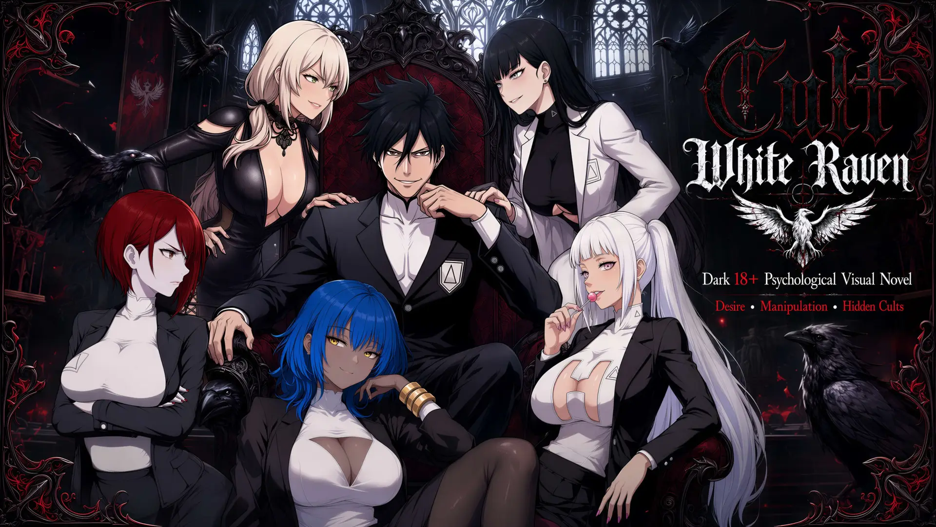 Cult: White Raven cover 0.3 – Ren'Py adult game by MrBubuska free download