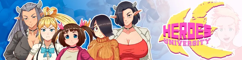 Heroes University H gameplay screenshot 1 (Ren'Py adult game) by Salmon Run – free download