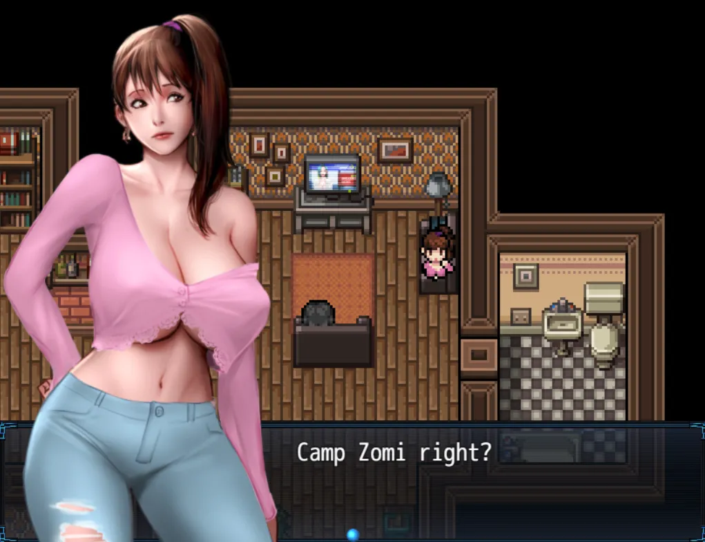 Zombie’s Retreat 2: Gridlocked gameplay screenshot 5 (RPGM adult game) by Siren – free download