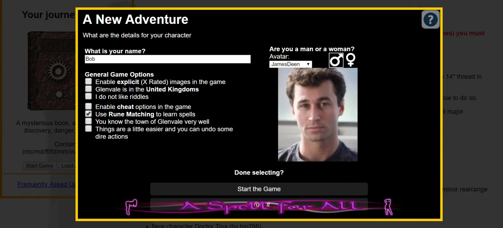 A Spell for All gameplay screenshot 1 (HTML adult game) by Cmacleod42 – free download