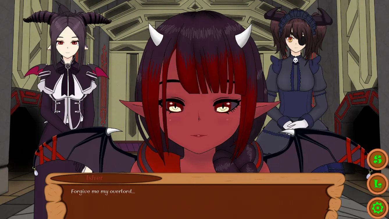 Cursed Overlord gameplay screenshot 2 (Ren'Py adult game) by King's Turtle – free download