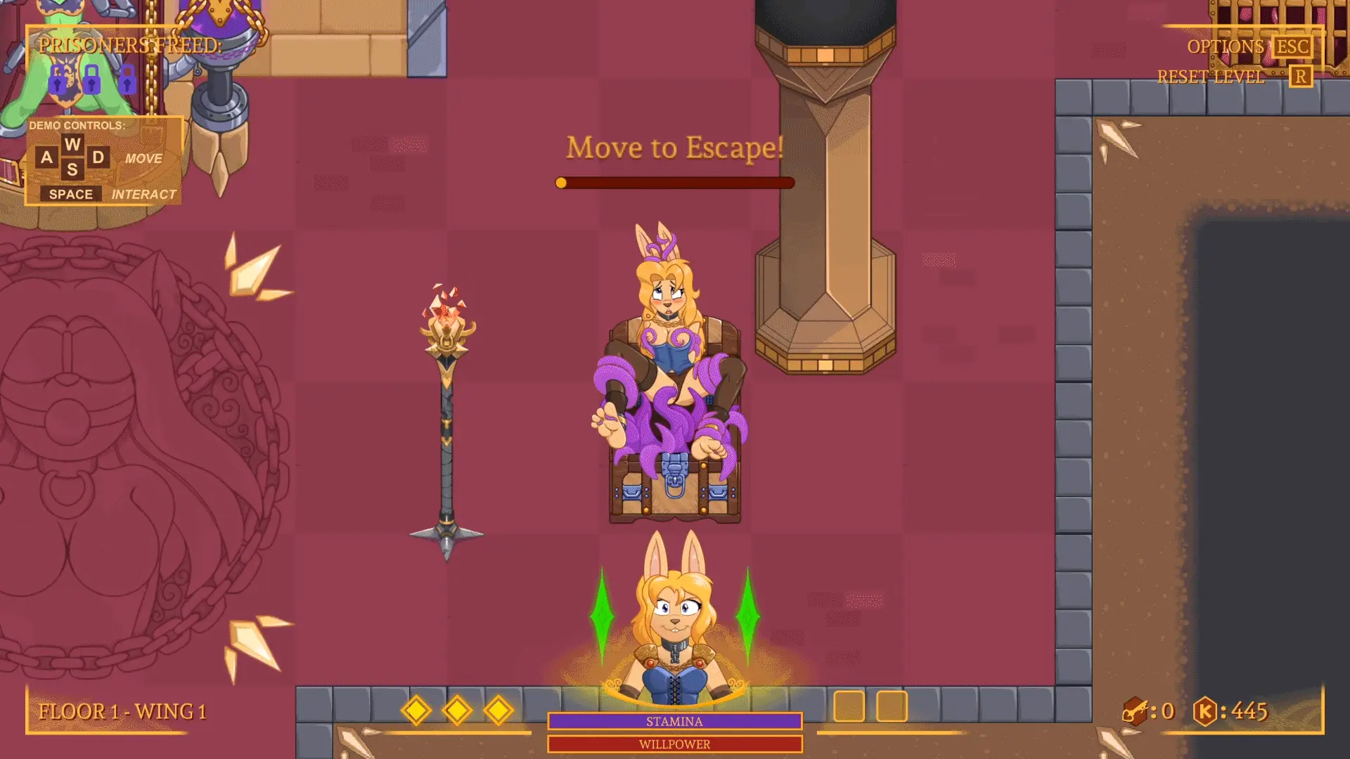 The Bindmancer gameplay screenshot 4 (Unity adult game) by Caroo – free download