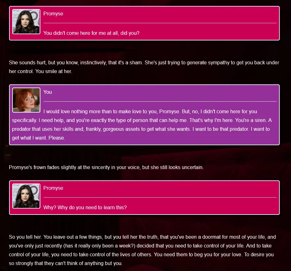 The Guide to Being Assertive gameplay screenshot 2 (HTML adult game) by AnonynmousMan – free download