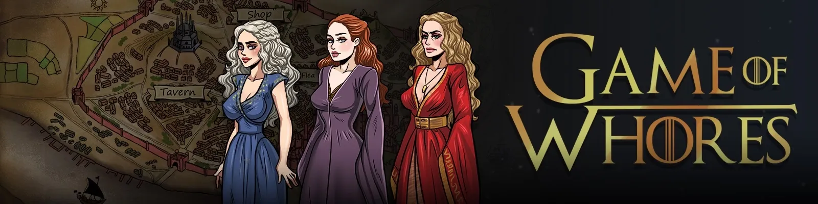 Game of Whores cover 0.34 – Ren'Py adult game by MANITU Games free download