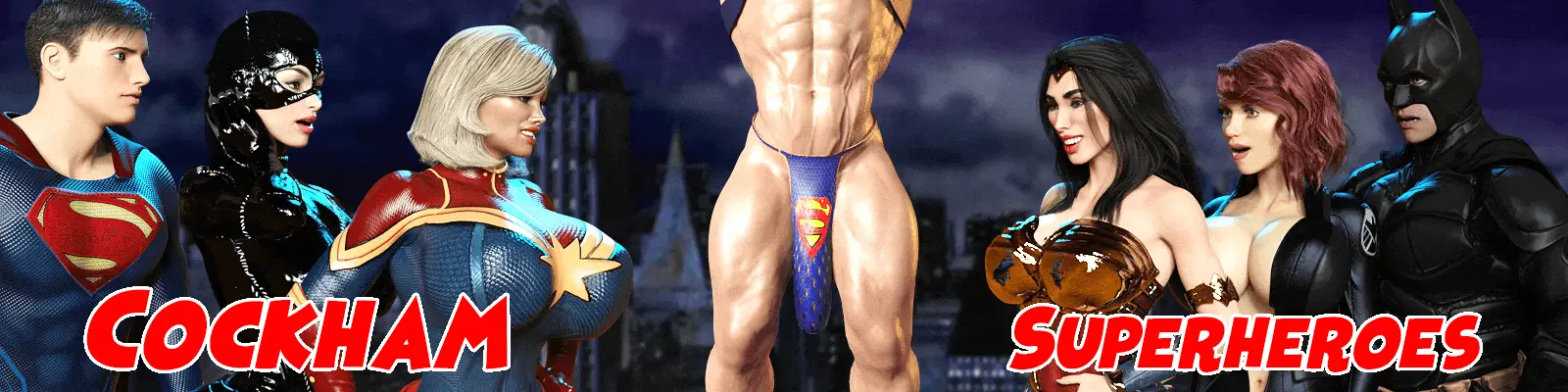 Cockham Superheroes cover 0.8.2 – Ren'Py adult game by EpicLust free download