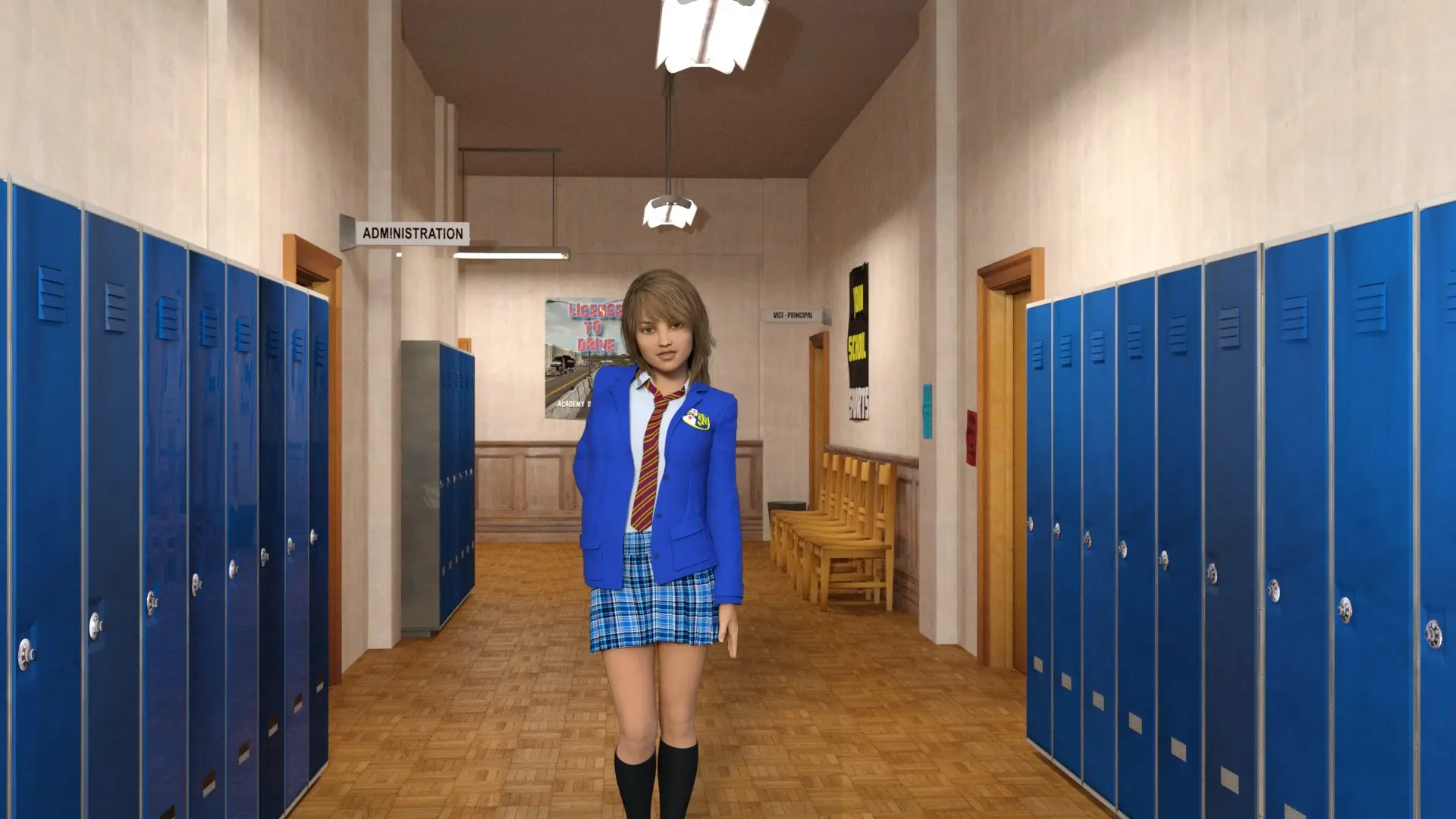 School, Love & Friends gameplay screenshot 1 (Unity adult game) by Walkius – free download