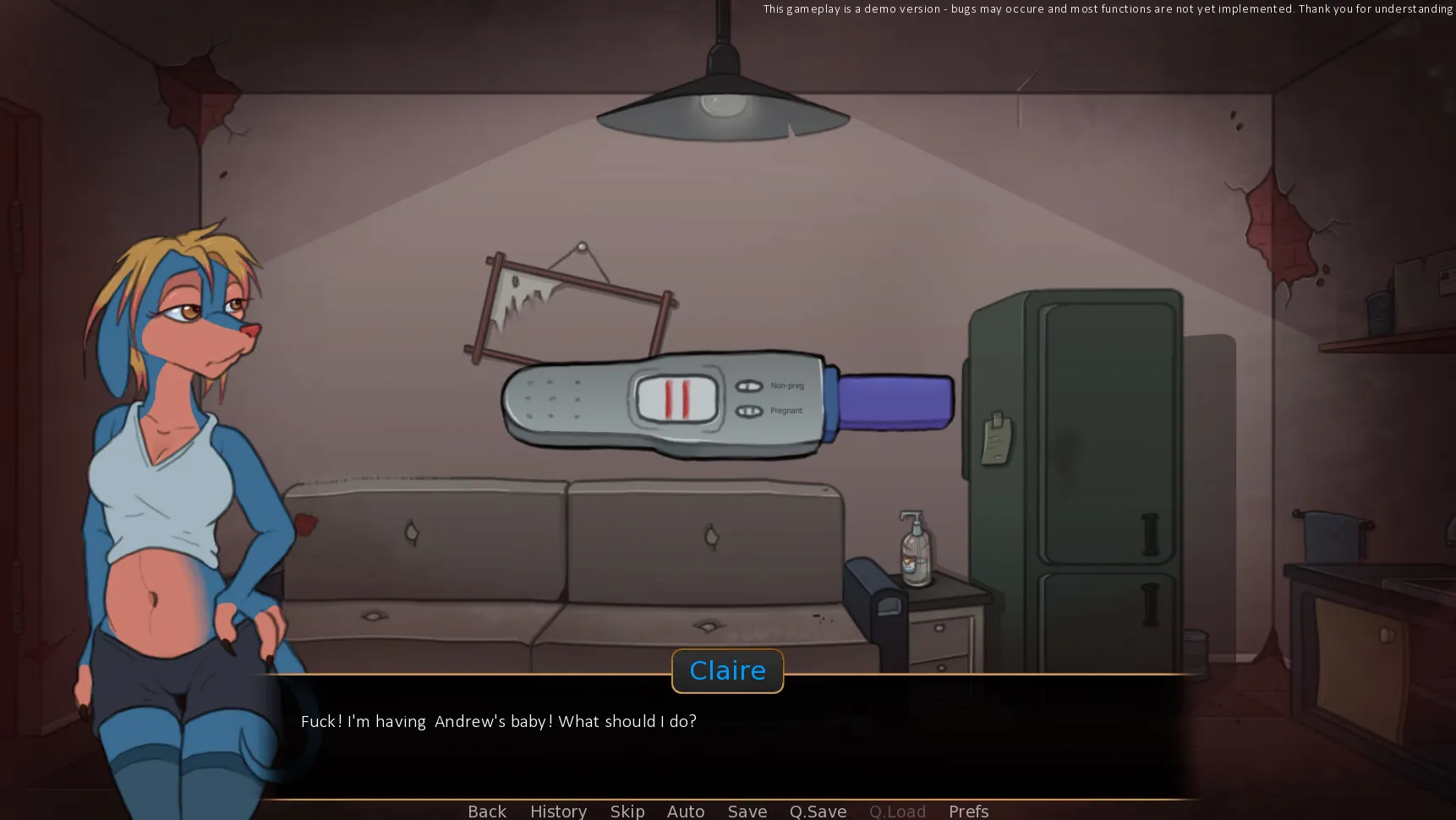Debtors gameplay screenshot 1 (Ren'Py adult game) by Leo Nois – free download