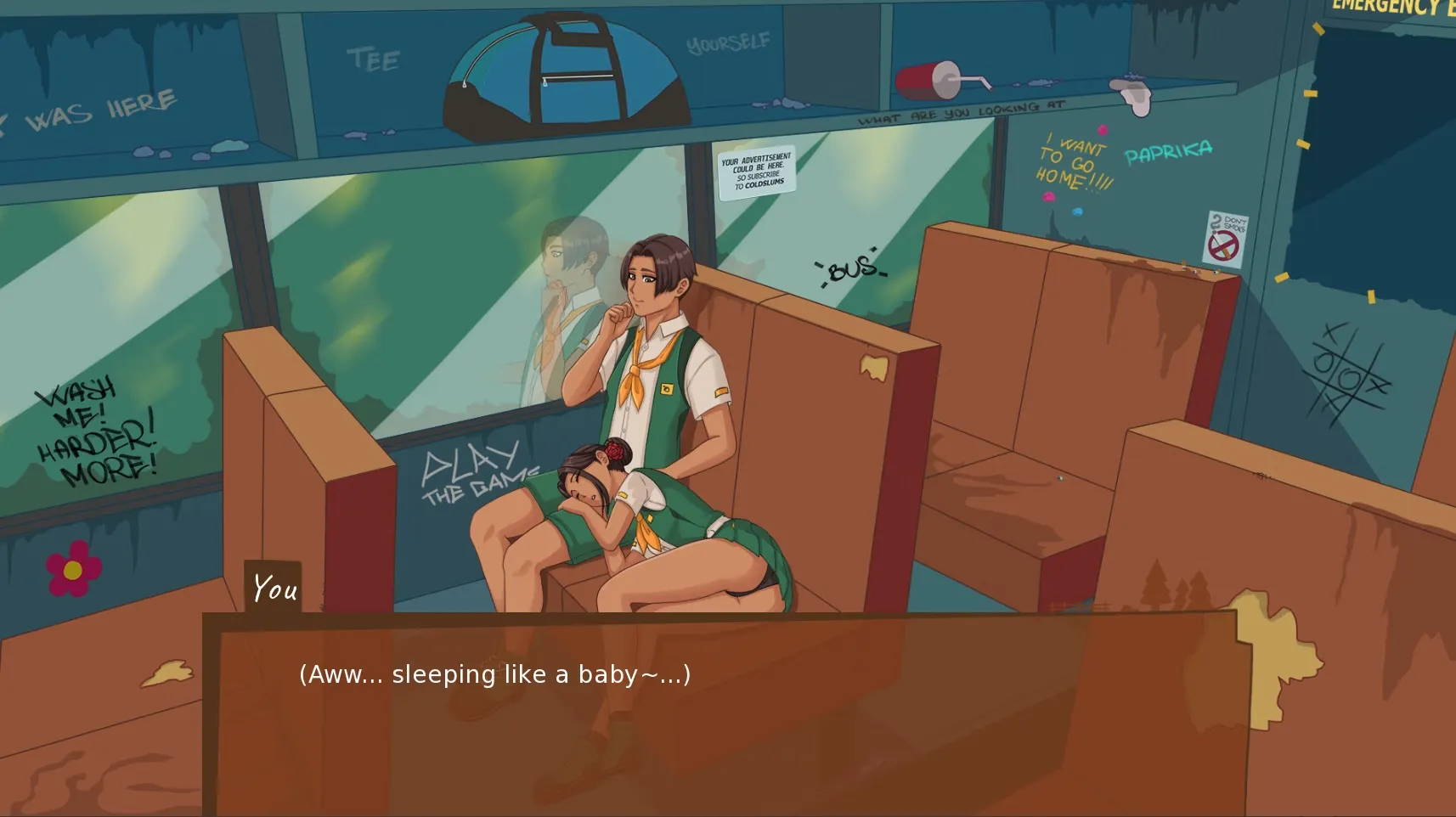 Camp Mourning Wood gameplay screenshot 7 (Ren'Py adult game) by Exiscoming – free download