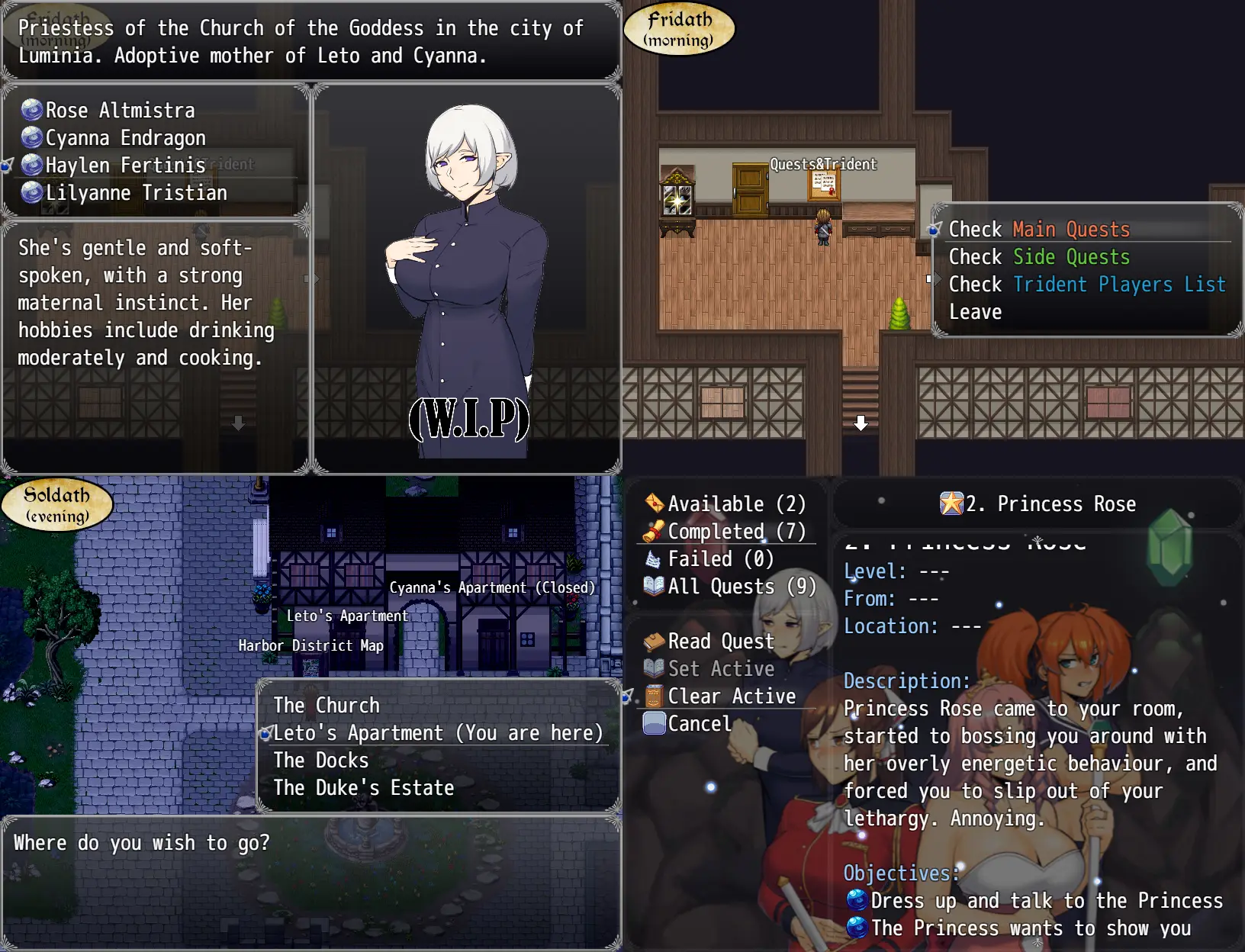 Henteria Chronicles Ch. 3: The Peacekeepers gameplay screenshot 5 (RPGM adult game) by N_Taii – free download