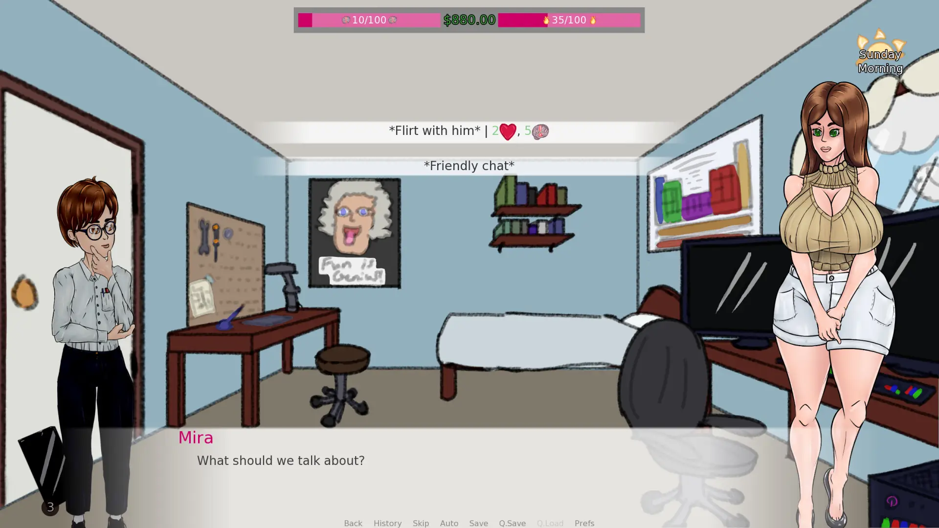 A Very Full House gameplay screenshot 9 (Ren'Py adult game) by MetaMira – free download