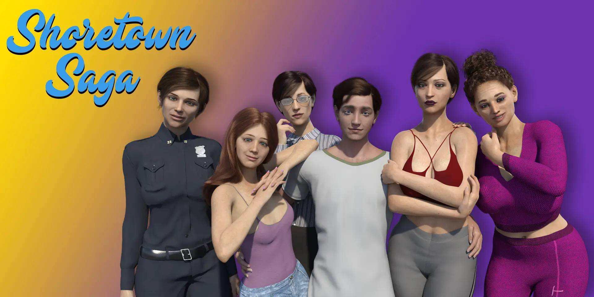 Shoretown Saga cover 0.65 – Ren'Py adult game by Dan1228 free download