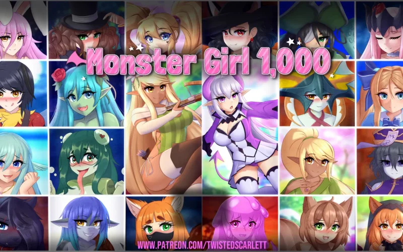 Monster Girl 1,000 cover 2.0.2c – RPGM adult game by TwistedScarlett free download