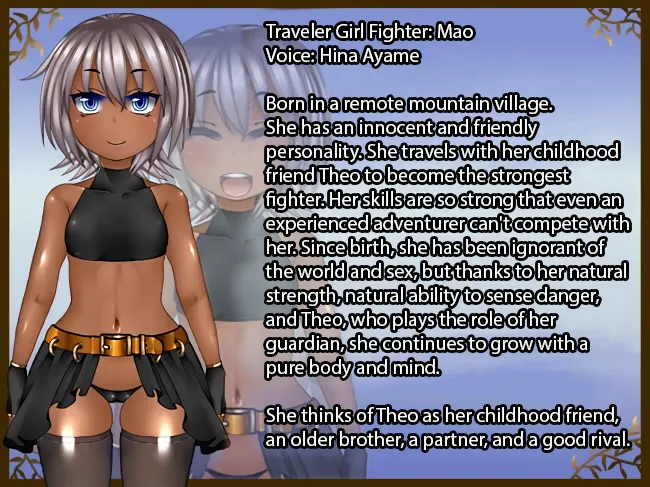 Mallow & The Street of the Fallen gameplay screenshot 1 (RPGM adult game) by Entanglement – free download