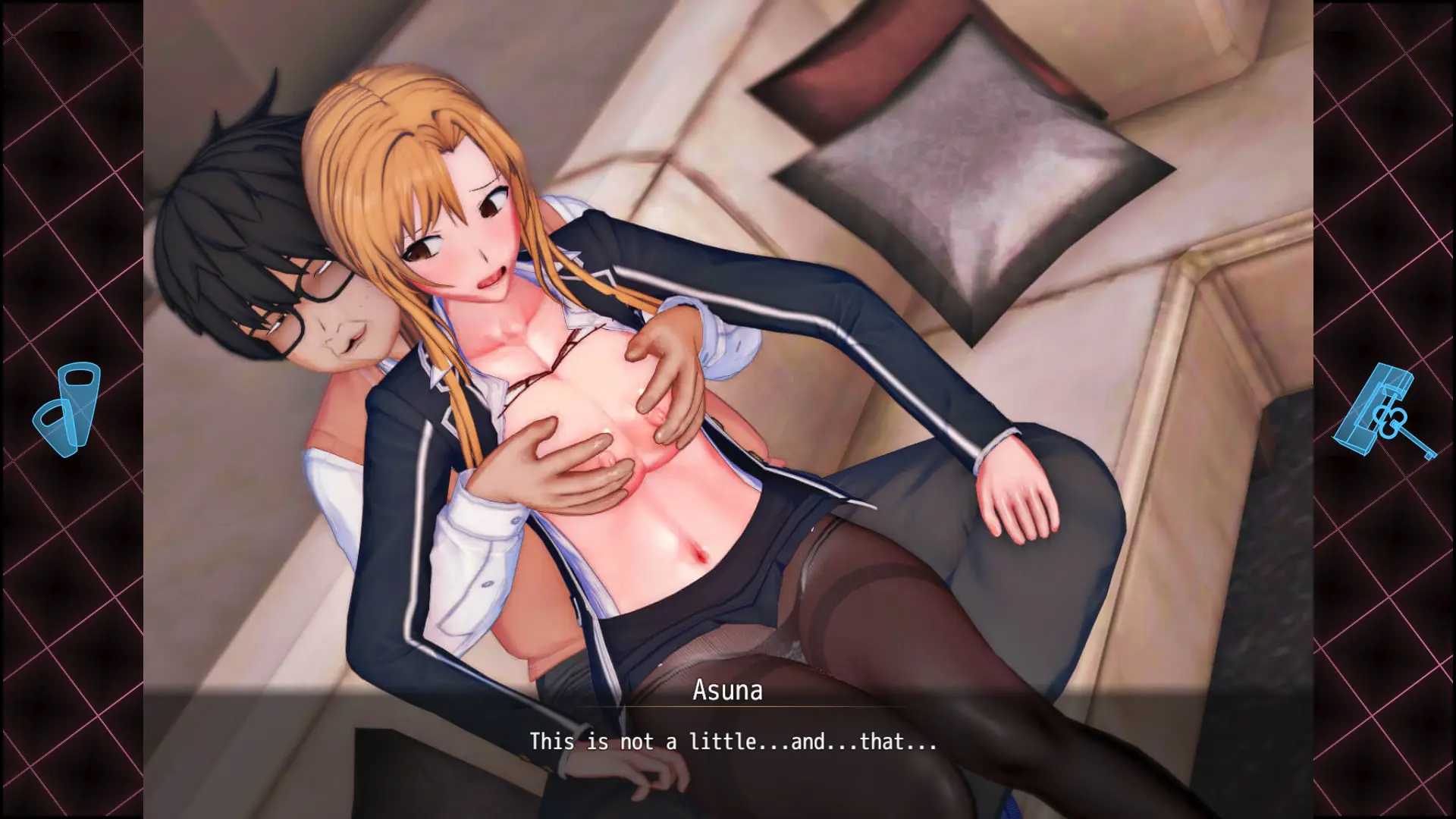 Sword Art Online: The Trap of Breath Concealed Magic gameplay screenshot 4 (RPGM adult game) by 浅上藤奶/Fujino – free download