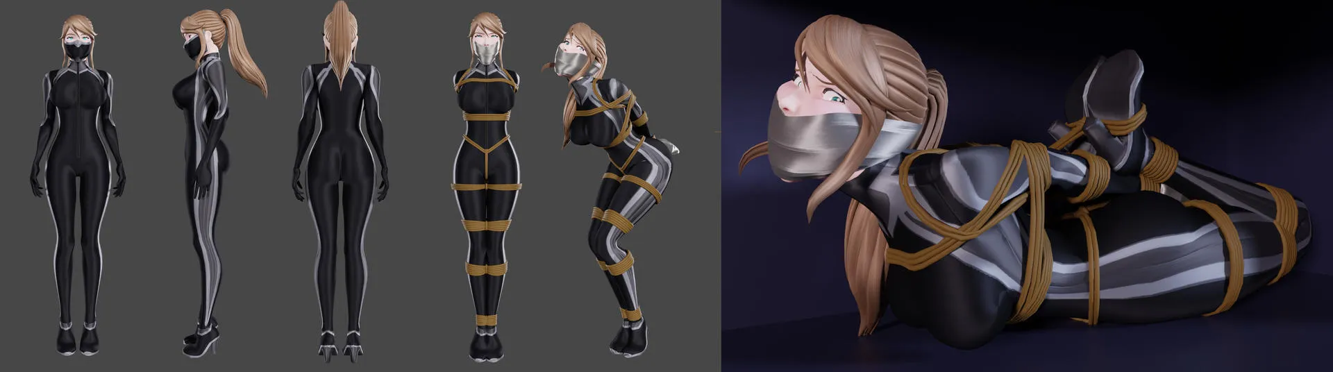Bound Town Project cover Alpha - 0.1.10 – Unreal Engine adult game by Ryuu01 free download