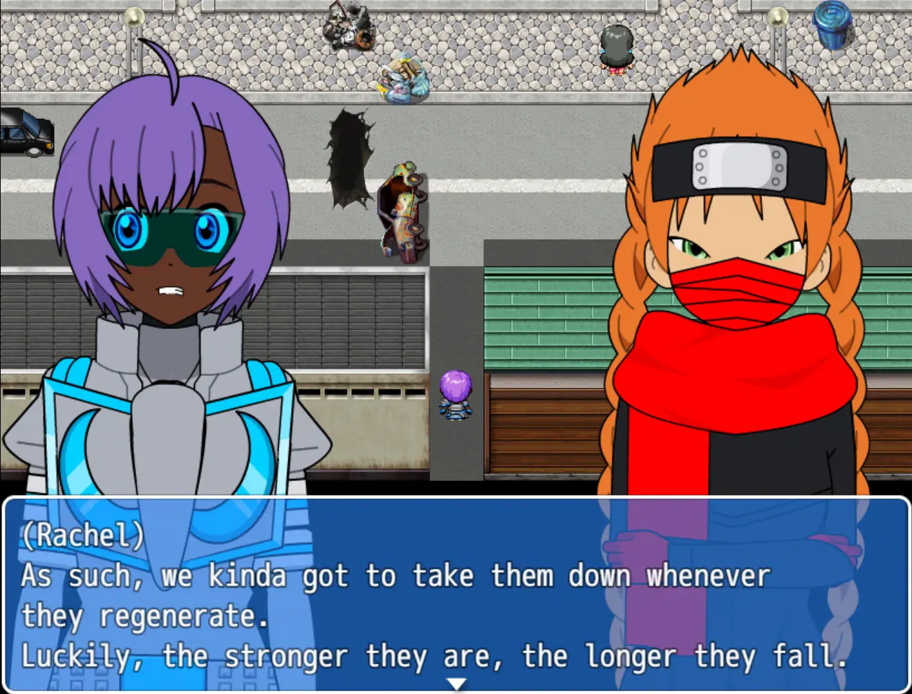 Cyberspace Battle Maiden Academy gameplay screenshot 2 (RPGM adult game) by Team Desire/Aquin25 – free download