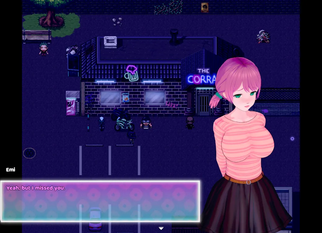 Naughtyville Town Revelation gameplay screenshot 3 (RPGM adult game) by Droid 341-b – free download