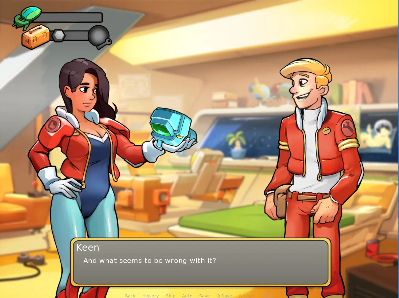 Space Rescue: Code Pink gameplay screenshot 3 (Ren'Py adult game) by Robin – free download