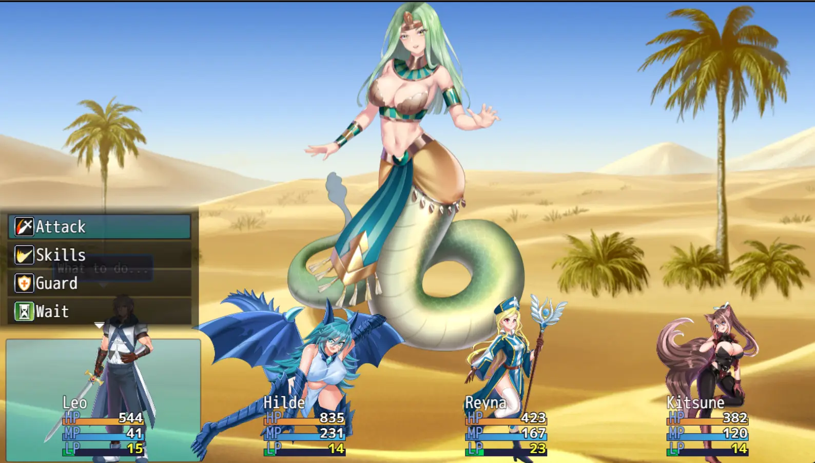 Monster Girl Invasion RPG gameplay screenshot 1 (RPGM adult game) by MGGEDev – free download