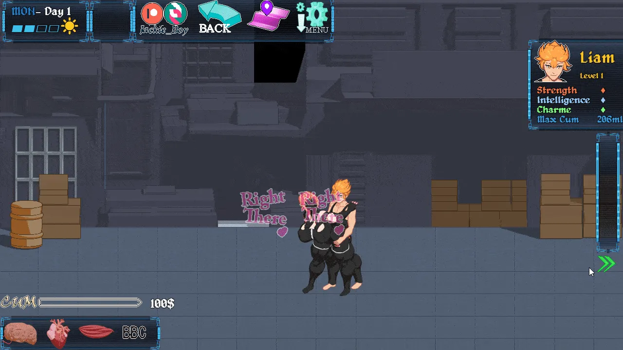 Cyberpunk 2069 gameplay screenshot 2 (RPGM adult game) by Jackie Boy – free download
