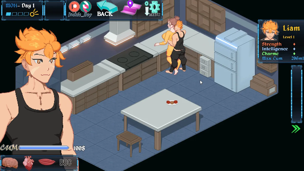 Cyberpunk 2069 gameplay screenshot 6 (RPGM adult game) by Jackie Boy – free download