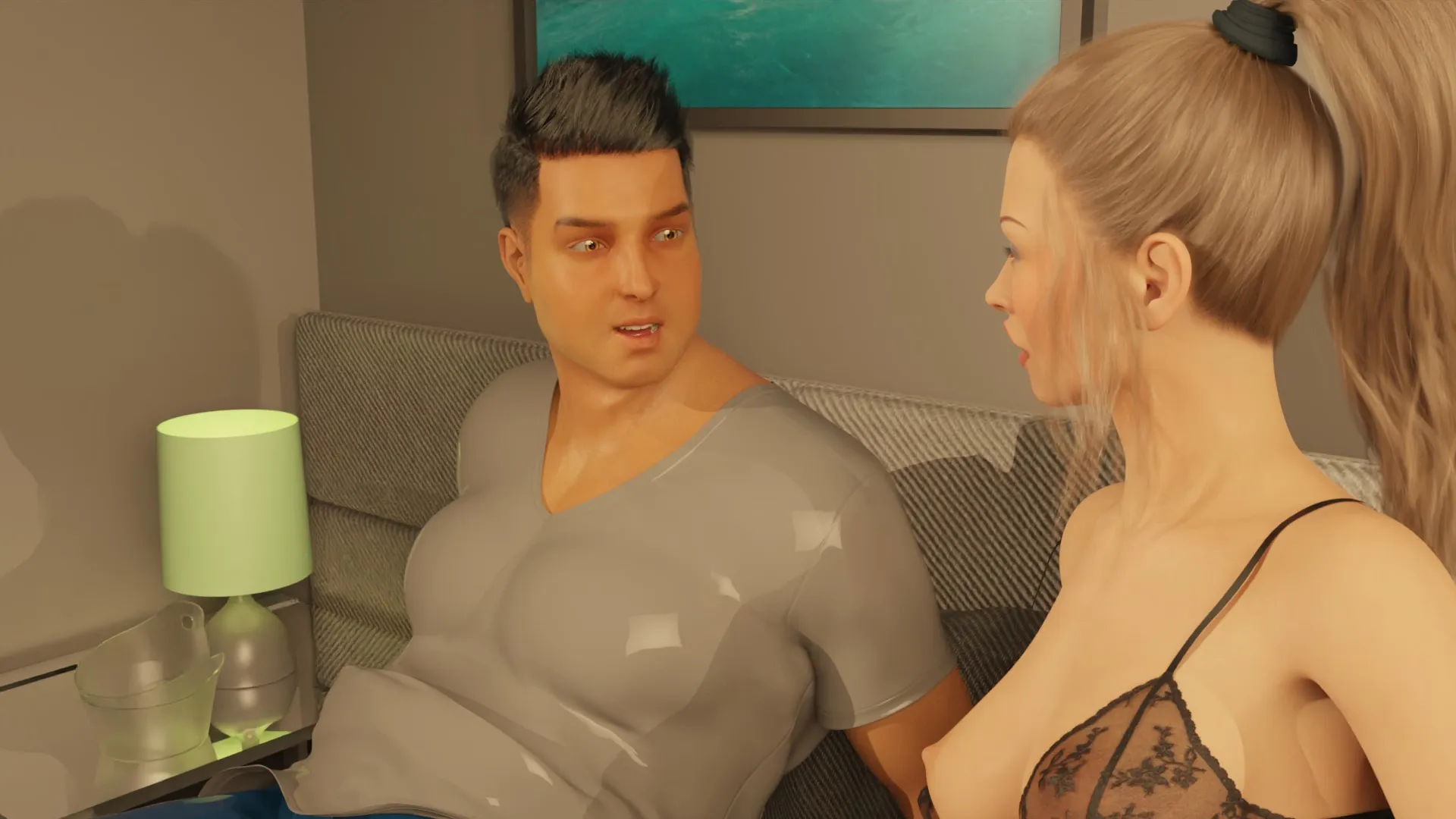 Surprise for My Wife gameplay screenshot 1 (Ren'Py adult game) by JustLust – free download