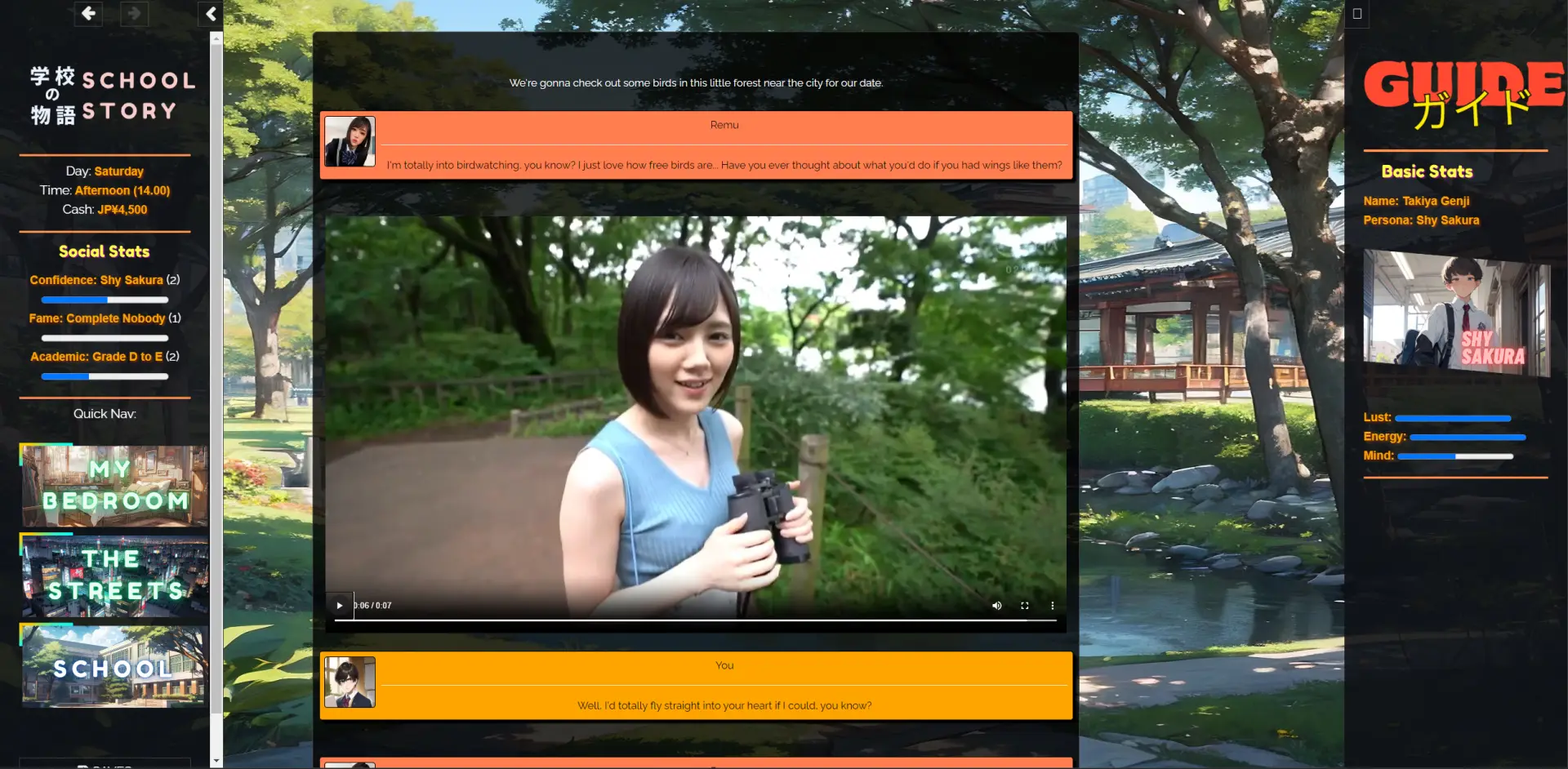 Gakko No Monogatari – School Story gameplay screenshot 13 (HTML adult game) by CorpoLife_dev – free download